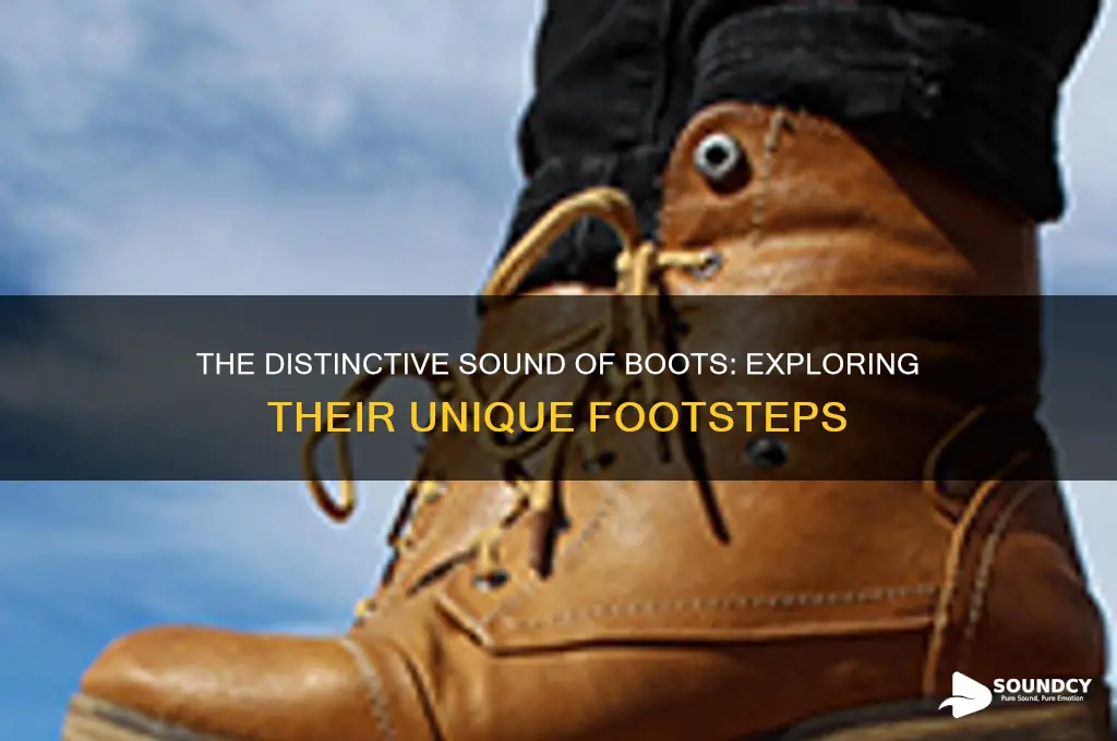 what sound do boots make
