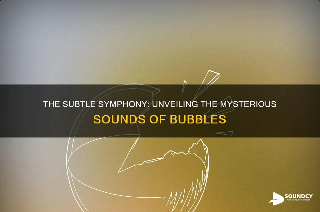 what sound do bubbles make