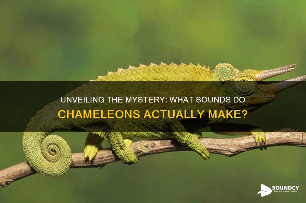 what sound do chameleons make