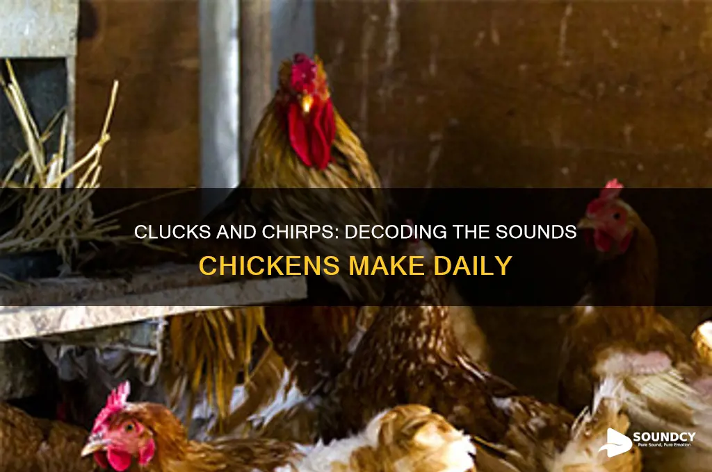 what sound do ckickens make