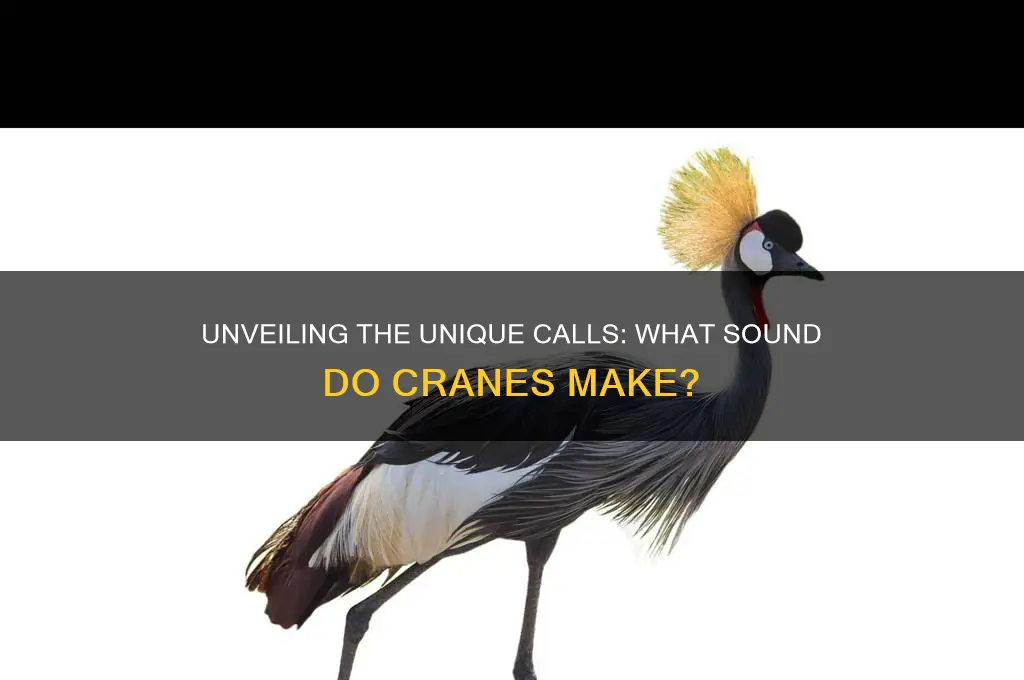 what sound do cranes make