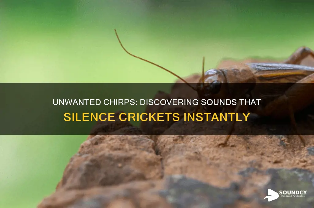 what sound do crickets hate