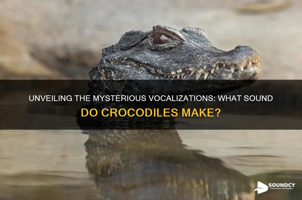 what sound do crocadiles make