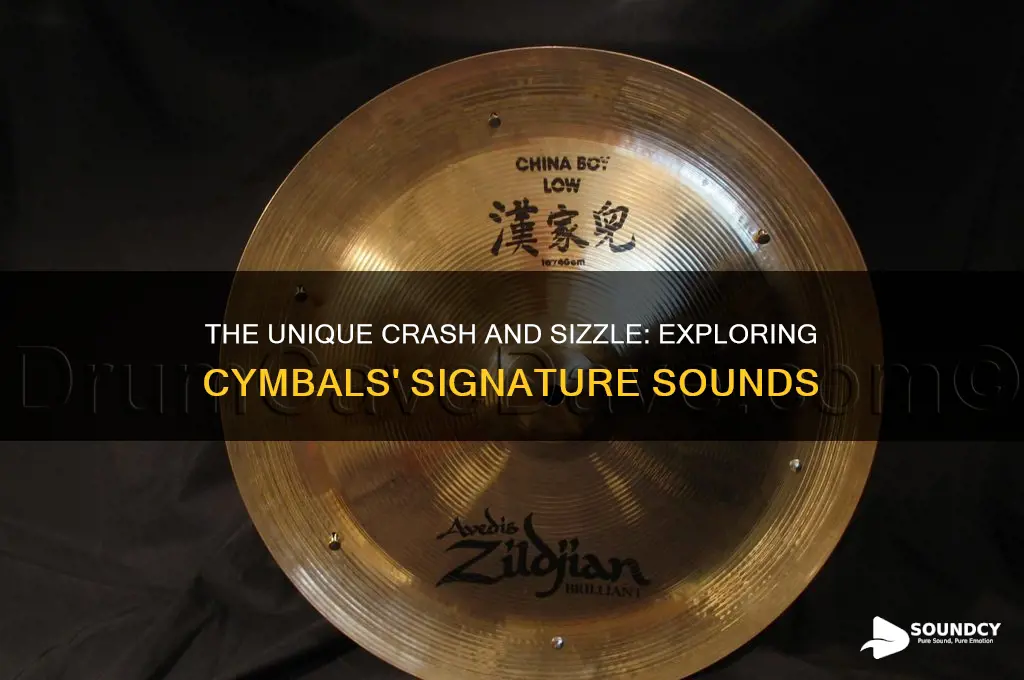 what sound do cymbals make