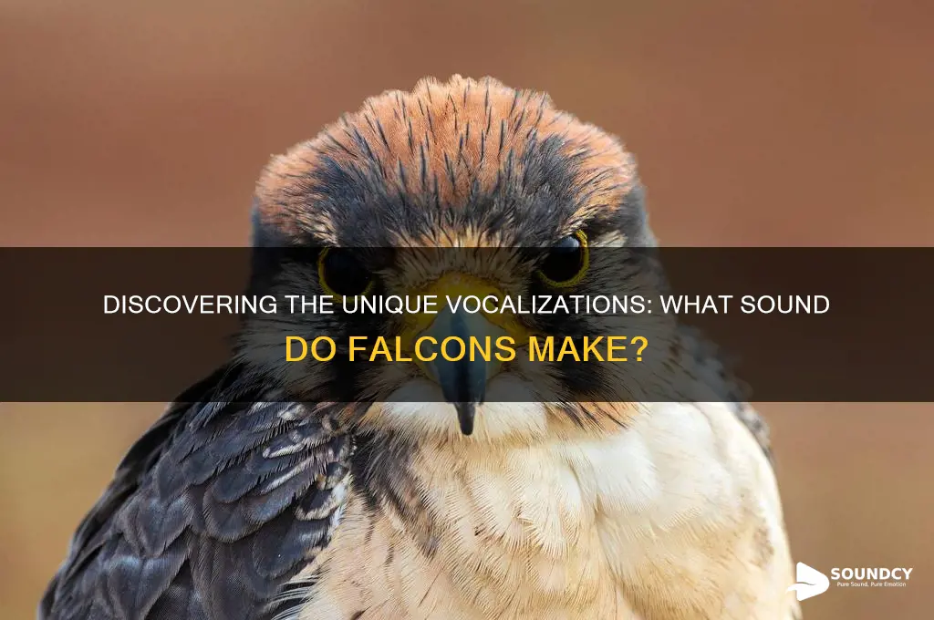 what sound do falcons make
