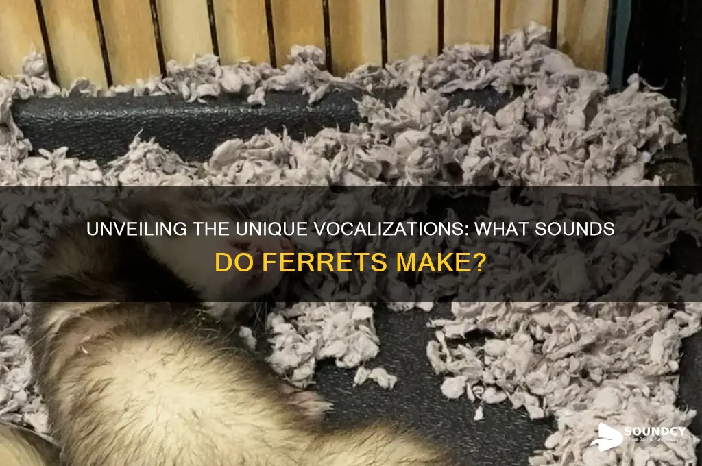 what sound do ferrets make