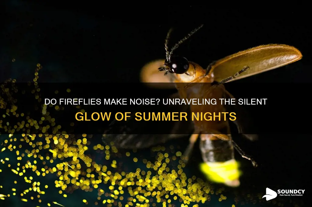 what sound do fireflies make