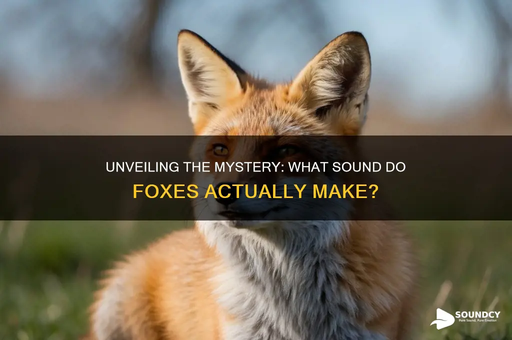 what sound do fox say
