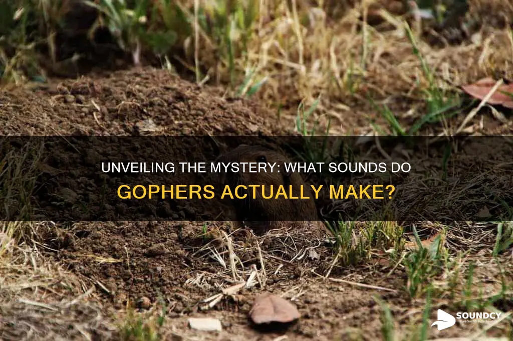 what sound do gophers make