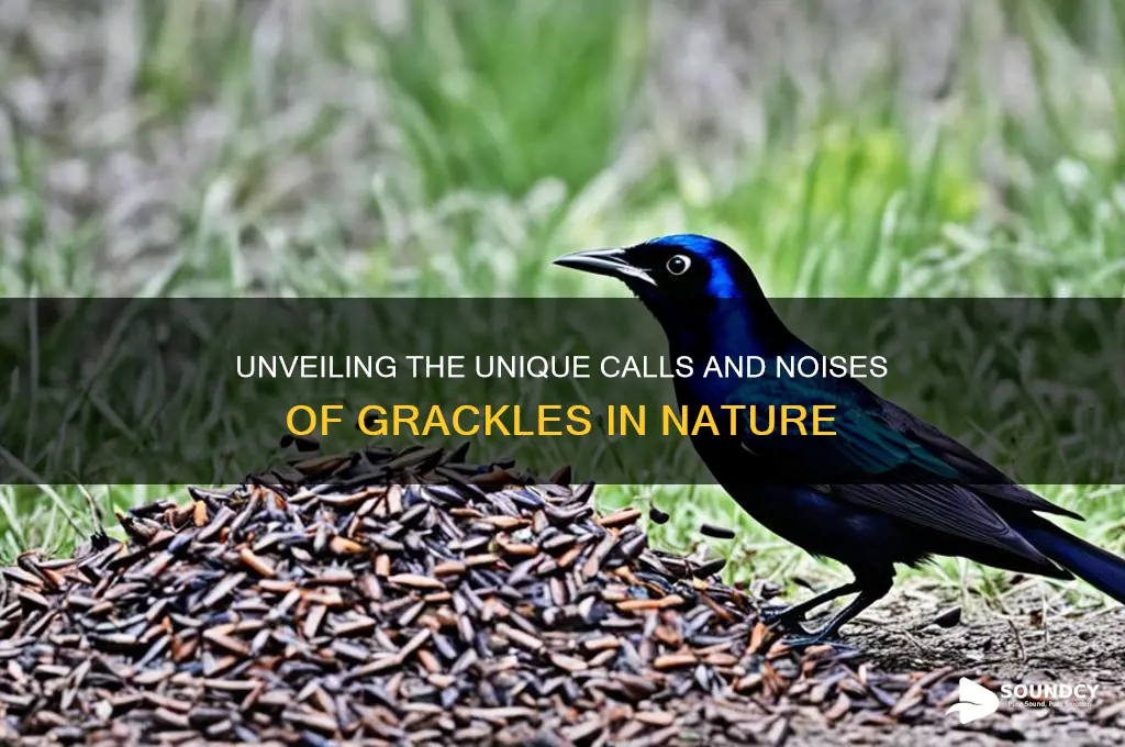 what sound do grackles make