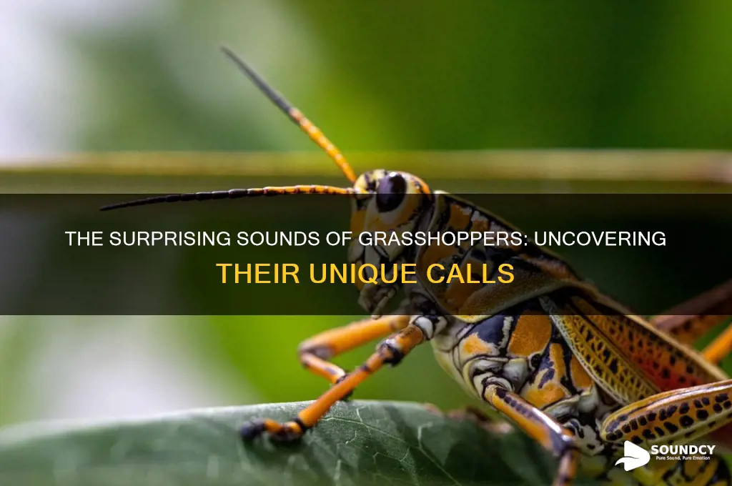 what sound do grasshopper make