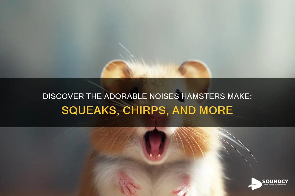 what sound do hamsters amke