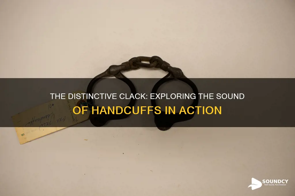 what sound do handcuffs make