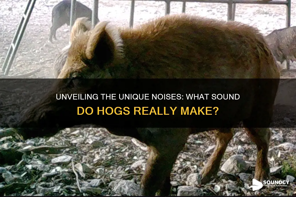 what sound do hogs make