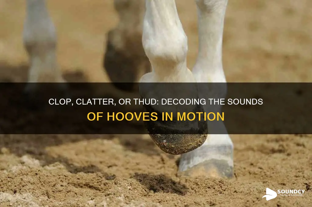 what sound do hooves make