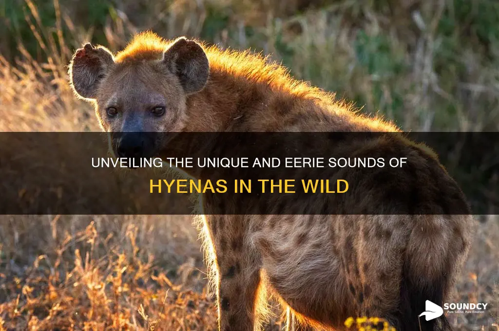 what sound do hyena make