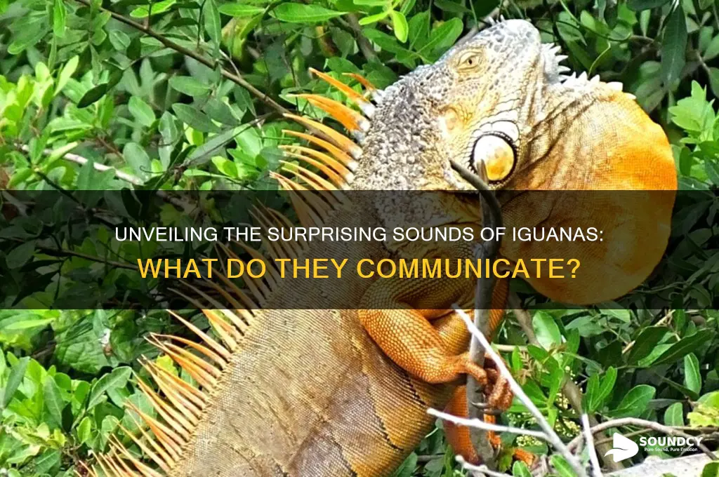 what sound do iguanas make