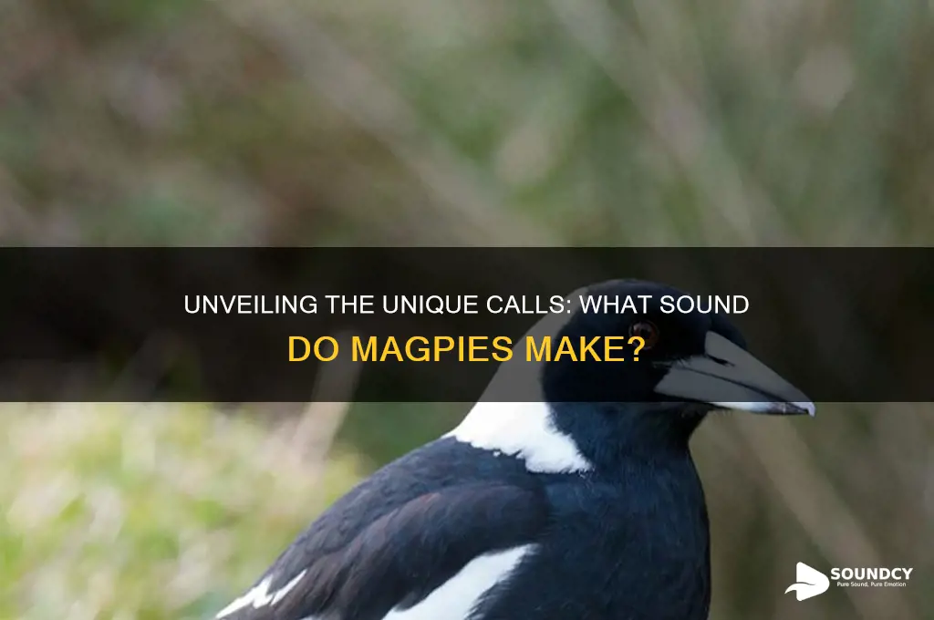 what sound do magpies make