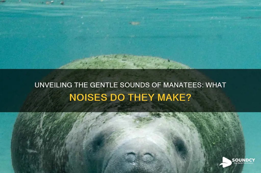 what sound do manatees make