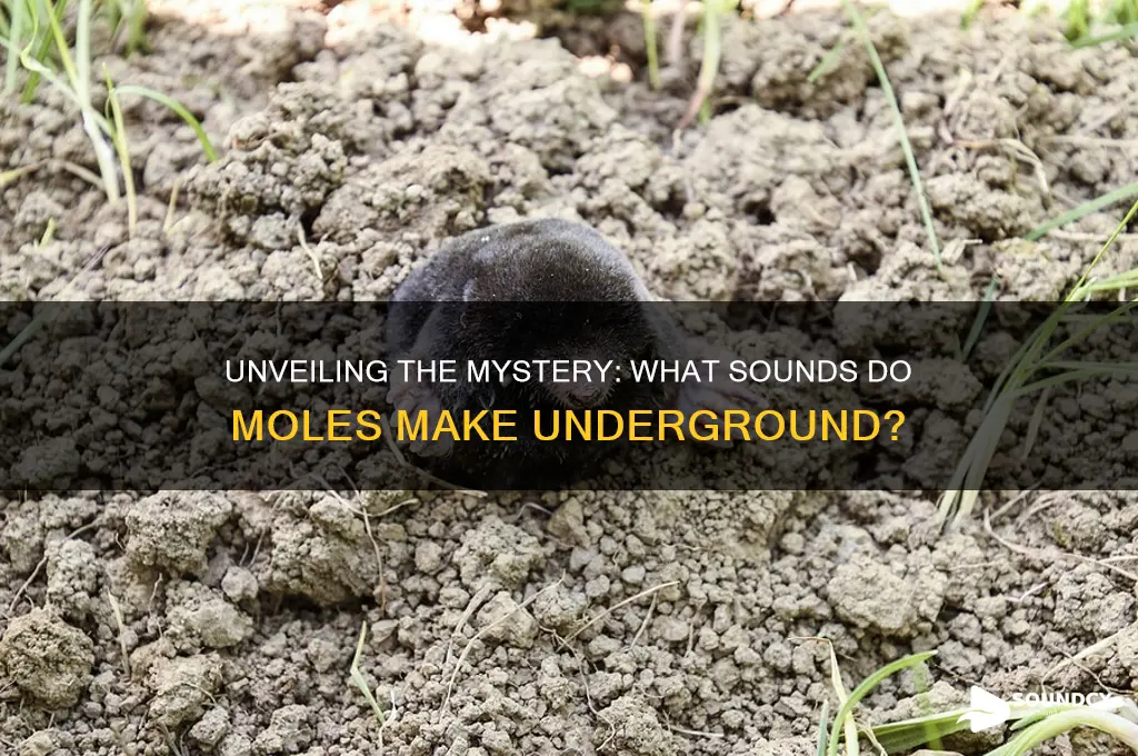 what sound do moles make