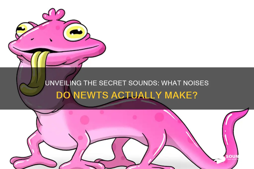 what sound do newts make