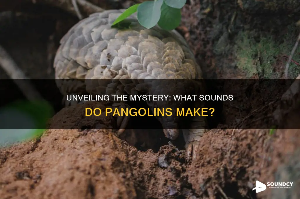 what sound do pangolins make