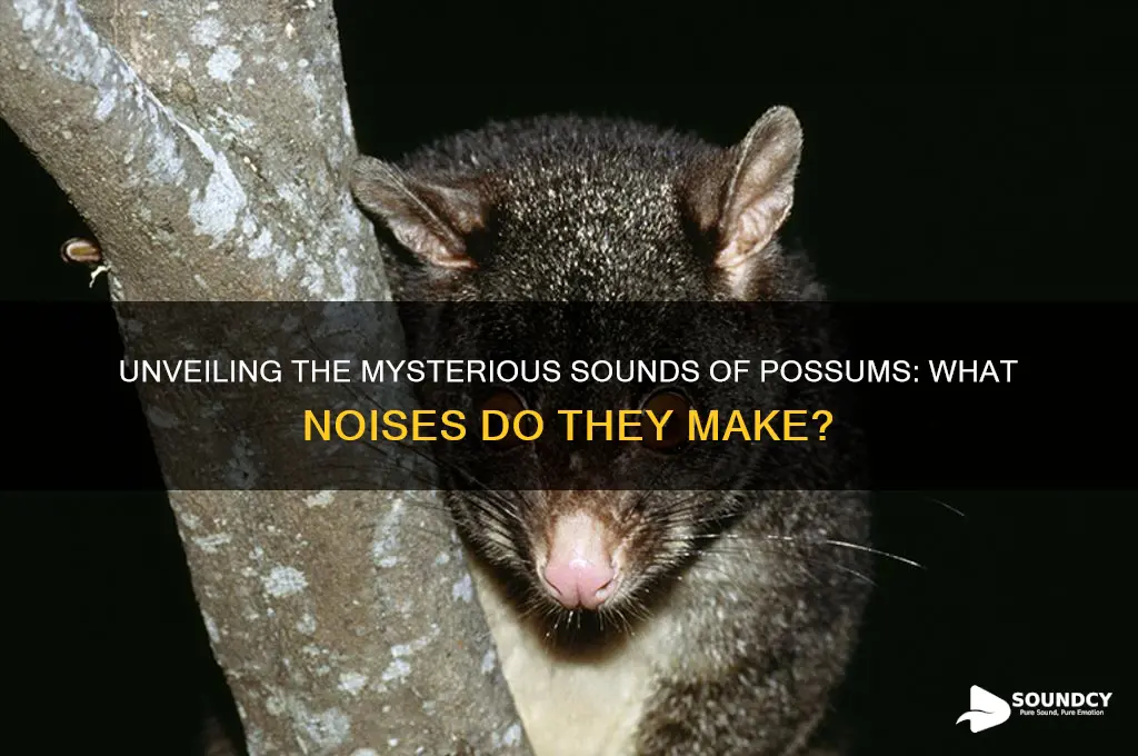 what sound do possum make
