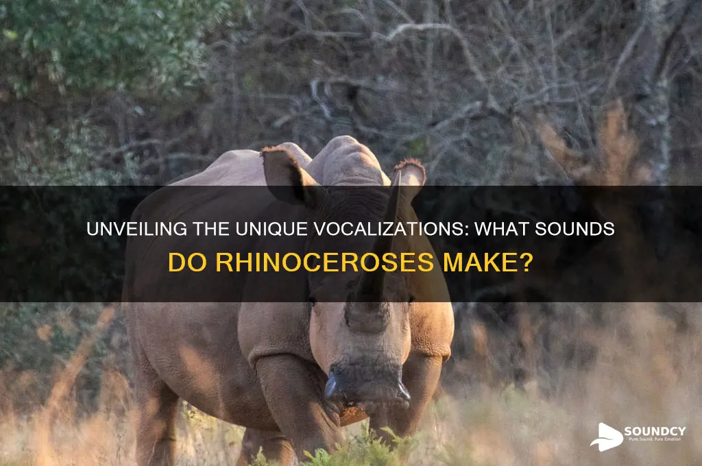 what sound do rhinoceros make