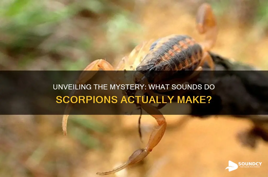what sound do scorpions make