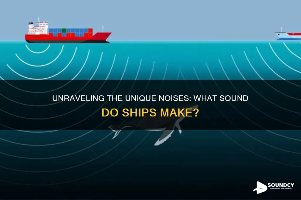 what sound do ships make