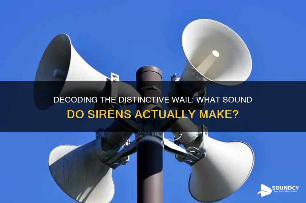 what sound do sirens make