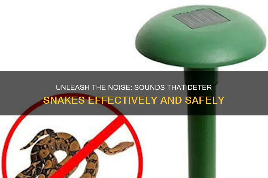 what sound do snakes hate