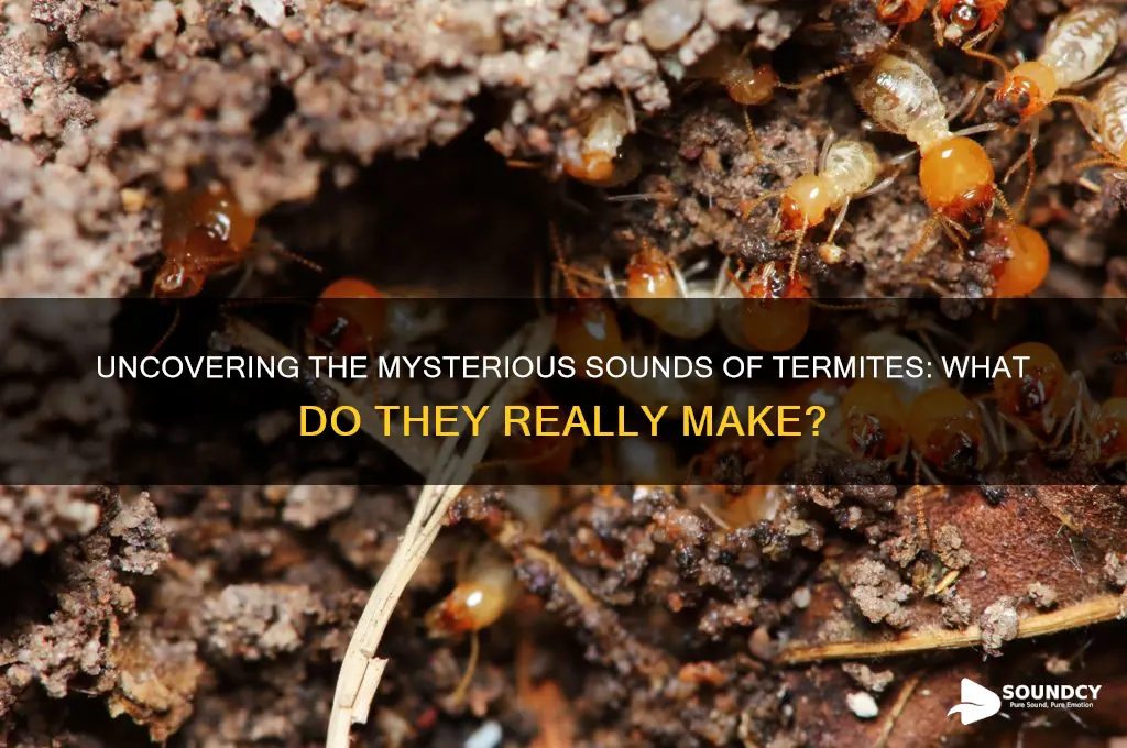 what sound do termites make