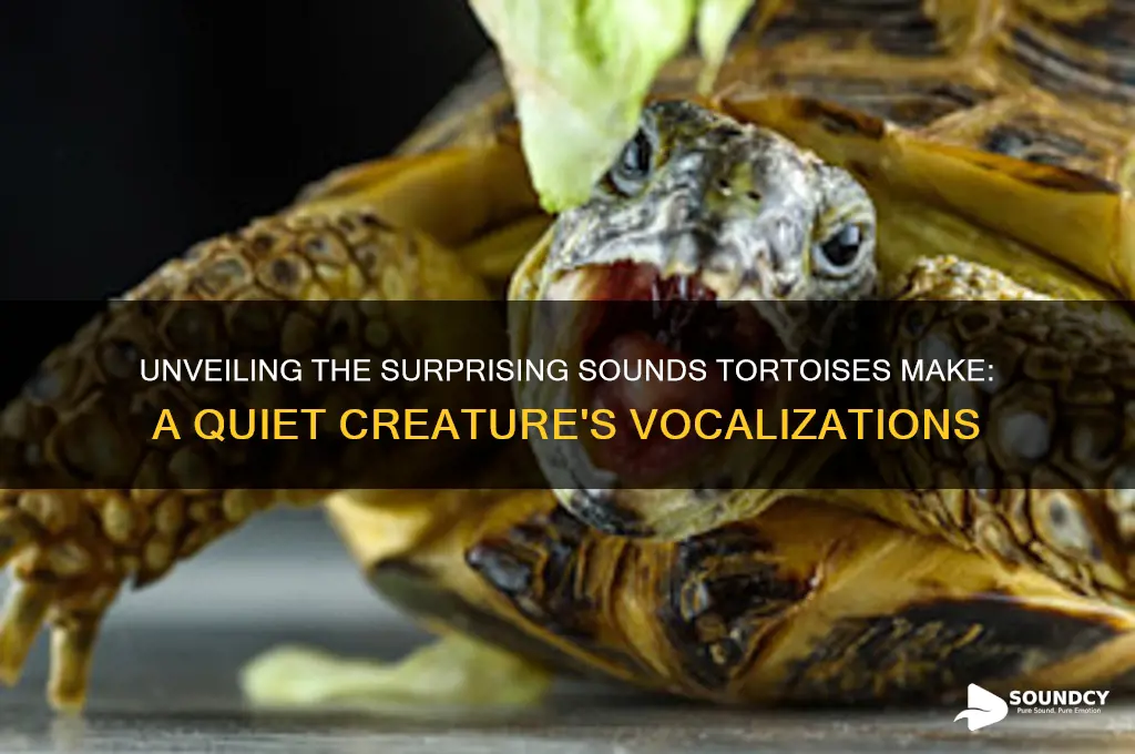what sound do tortoise make