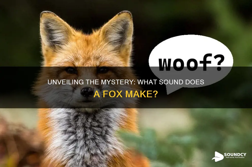 what sound does a foxmake