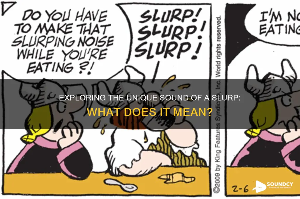 what sound does a slurp