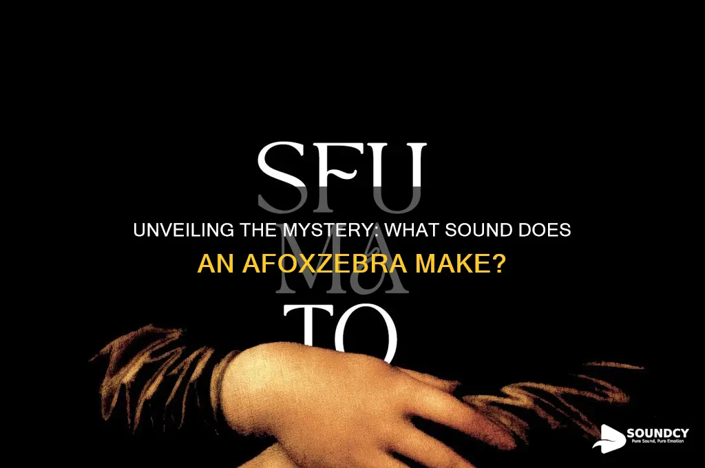 what sound does afoxzebra make