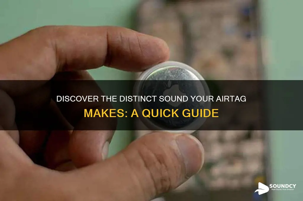 what sound does airtag make