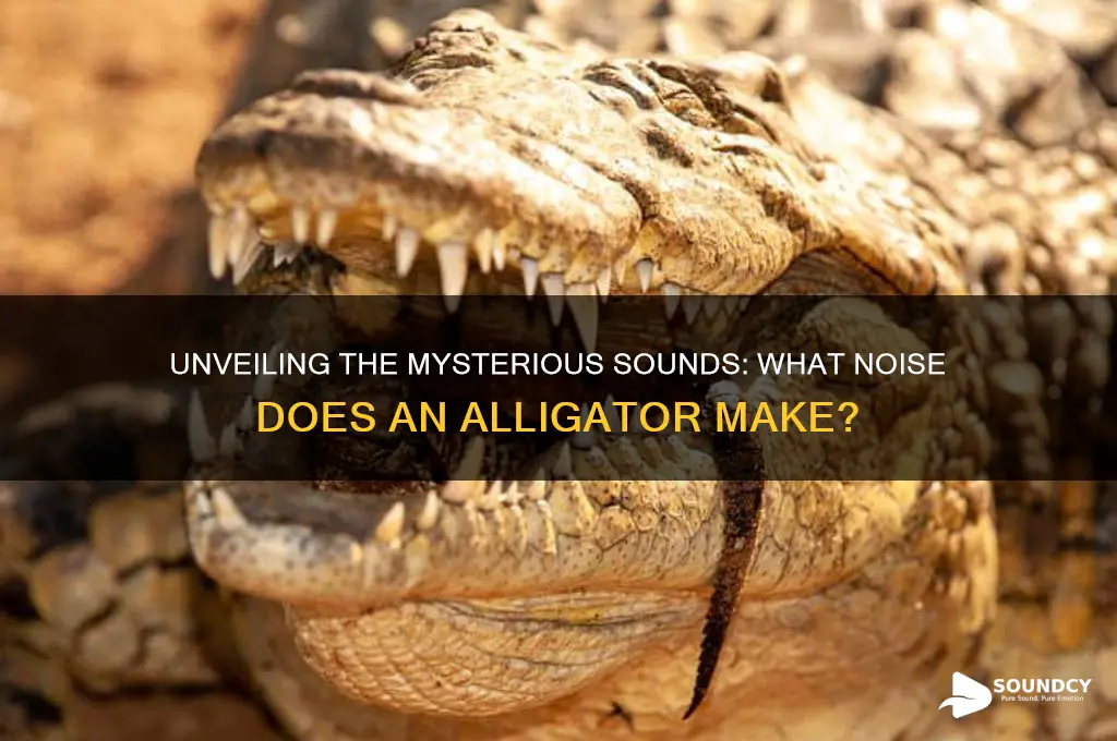 what sound does alligator makes