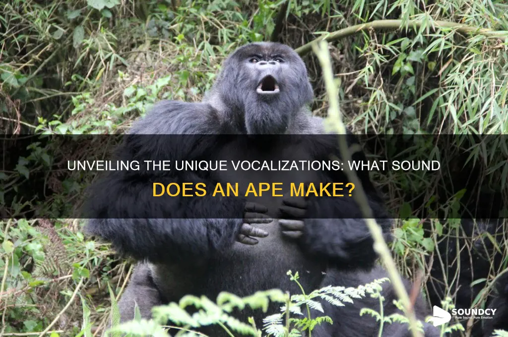 what sound does ape make