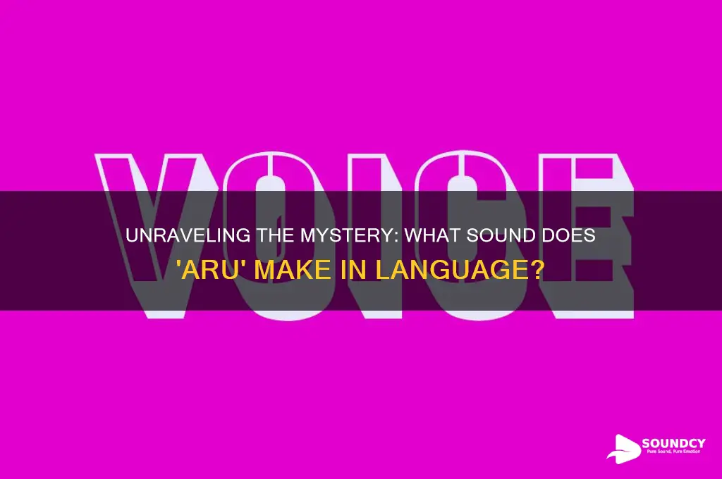 what sound does aru make