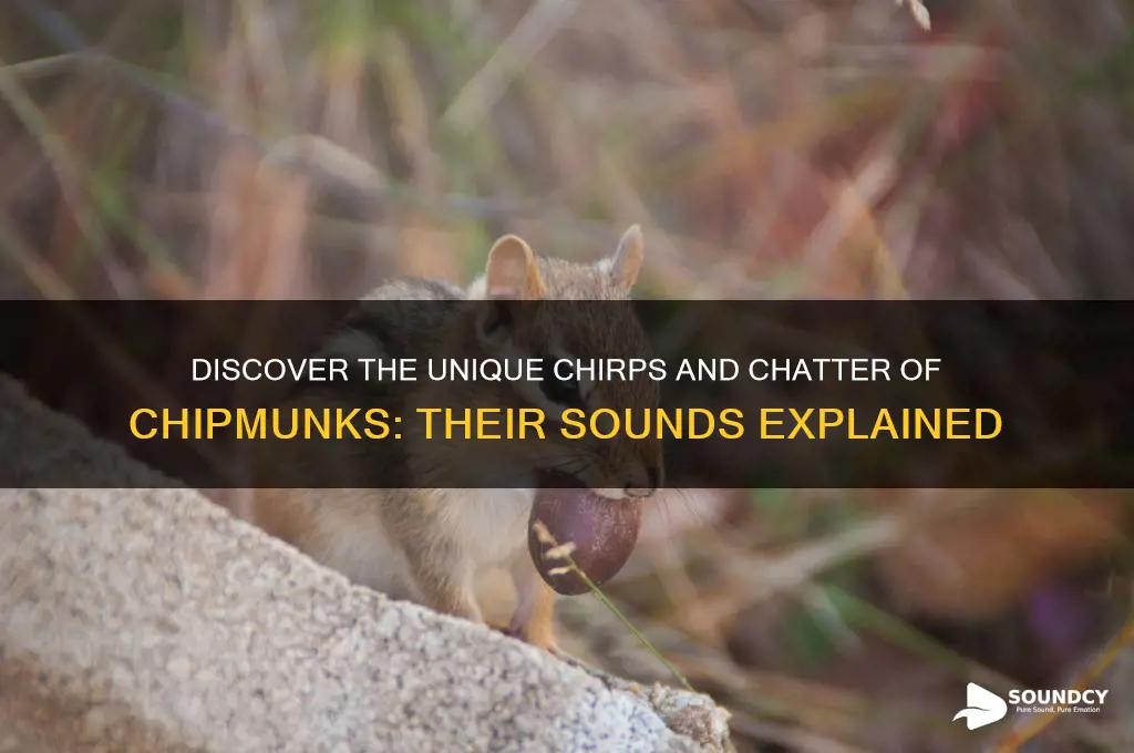 what sound does chipmunks make