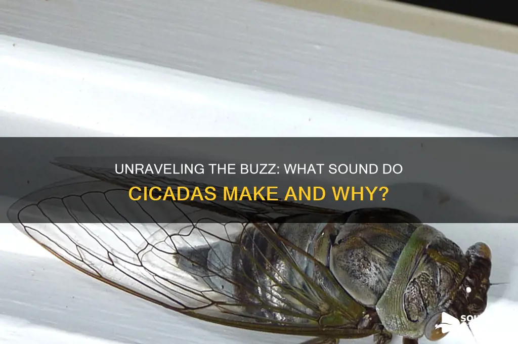 what sound does cicadas make