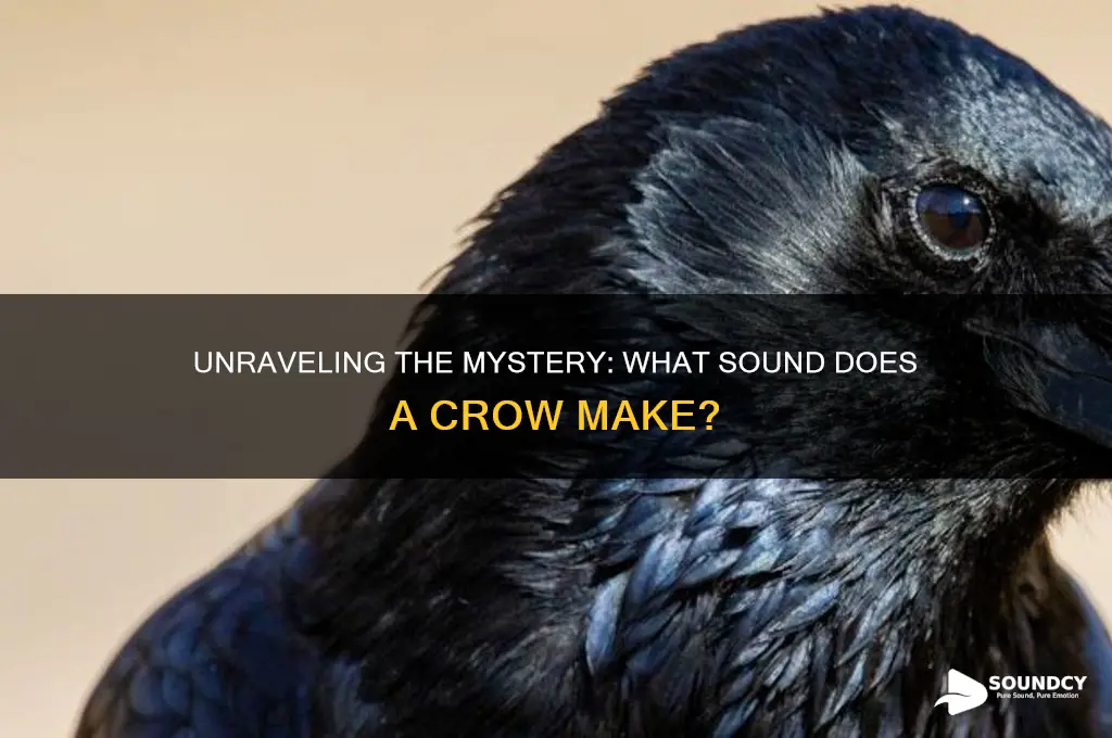 what sound does crows make