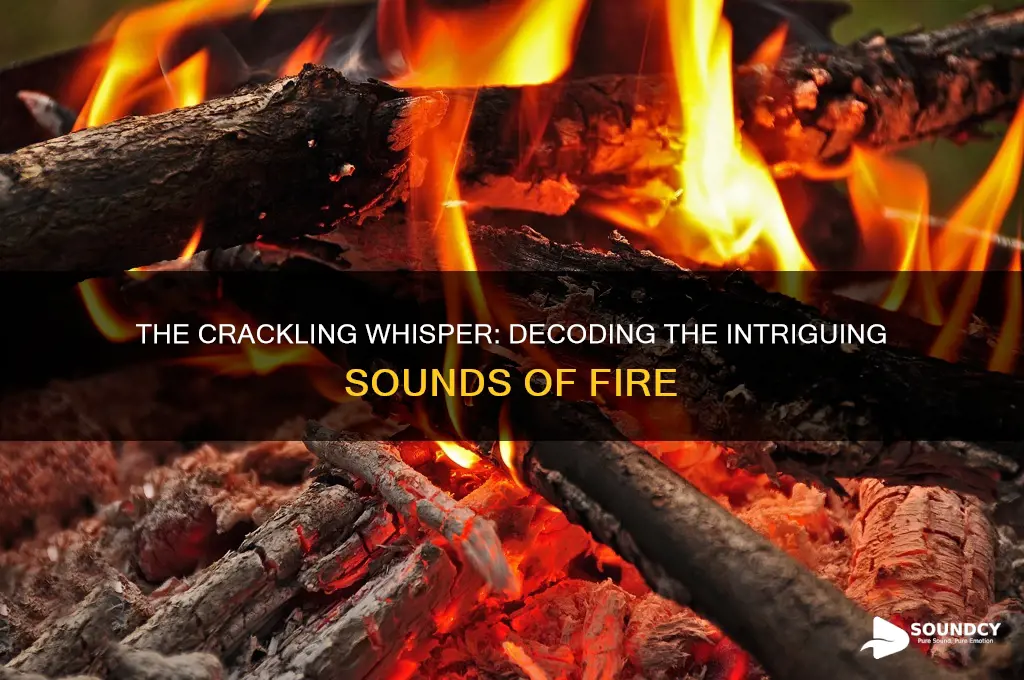 what sound does fire make