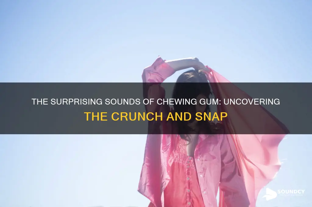 what sound does gum make
