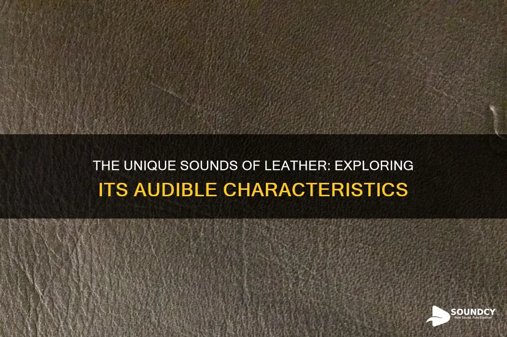 what sound does leather make