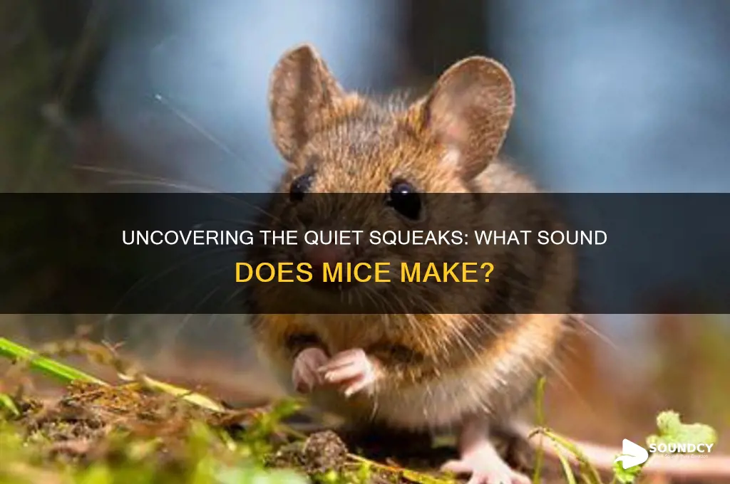 what sound does mice make