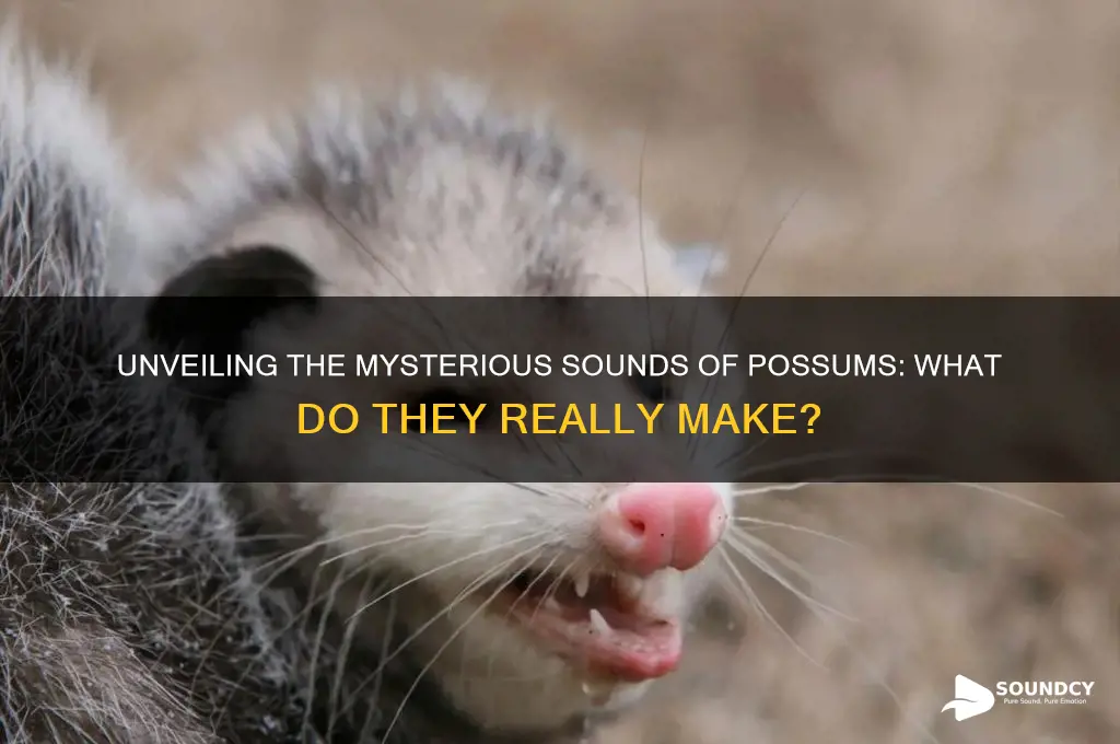 what sound does possum make