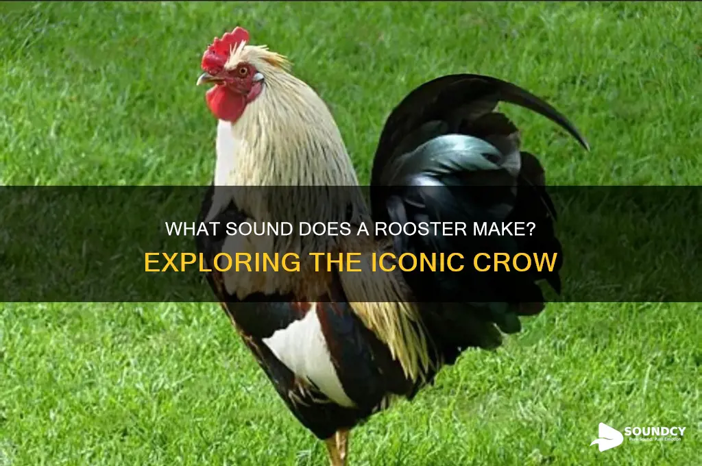 what sound does roosterm ake